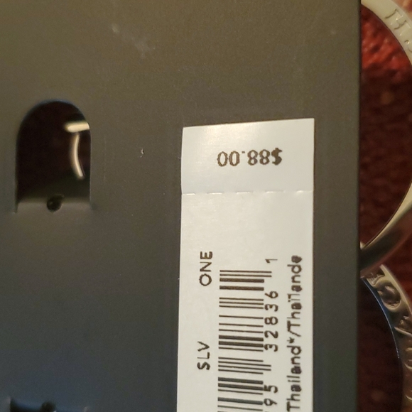 COACH SILVER MEDIUM THICK HOOP WITH COACH ETCHED IN THEM ON BOTH SIDES - Picture 2 of 3